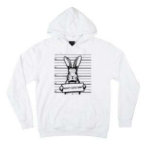 Naughty Easter Bunny Mug Shot Funny Hoodie