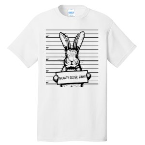 Naughty Easter Bunny Mug Shot Funny Tall T-Shirt