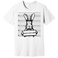 Naughty Easter Bunny Mug Shot Funny Premium T-Shirt