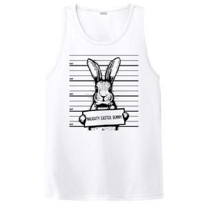 Naughty Easter Bunny Mug Shot Funny PosiCharge Competitor Tank