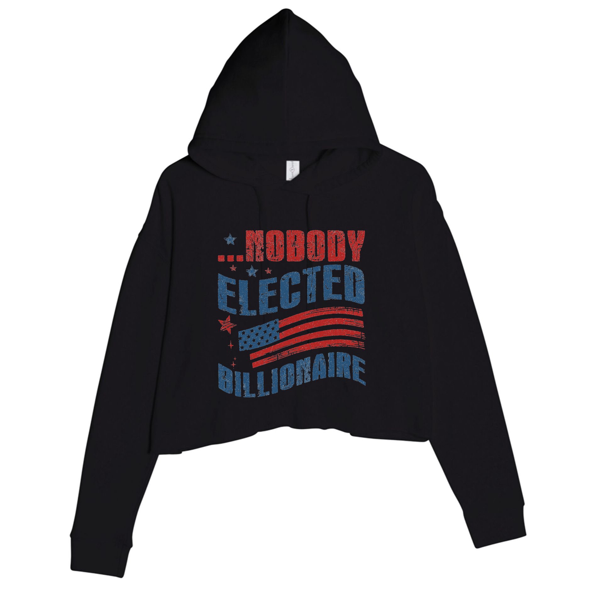 Nobody Elected Billionaire Crop Fleece Hoodie