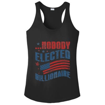 Nobody Elected Billionaire Ladies PosiCharge Competitor Racerback Tank