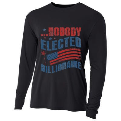 Nobody Elected Billionaire Cooling Performance Long Sleeve Crew