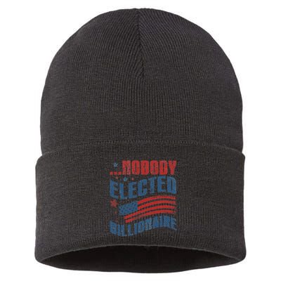 Nobody Elected Billionaire Sustainable Knit Beanie