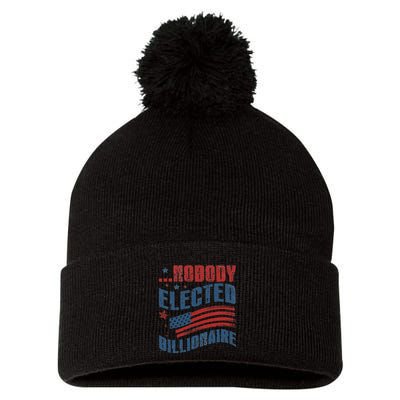 Nobody Elected Billionaire Pom Pom 12in Knit Beanie