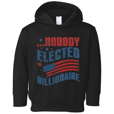 Nobody Elected Billionaire Toddler Hoodie