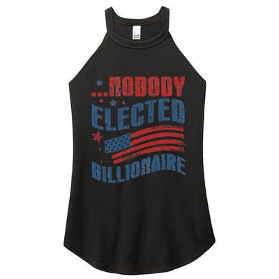 Nobody Elected Billionaire Women's Perfect Tri Rocker Tank