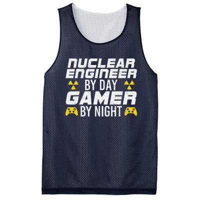 Nuclear Engineer By Day Gamer By Night Nuclear Engineer Mesh Reversible Basketball Jersey Tank