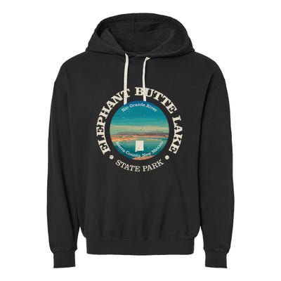 Nature Elephant Butte Lake State Park Hiking Garment-Dyed Fleece Hoodie