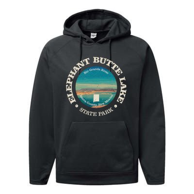 Nature Elephant Butte Lake State Park Hiking Performance Fleece Hoodie