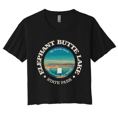 Nature Elephant Butte Lake State Park Hiking Women's Crop Top Tee