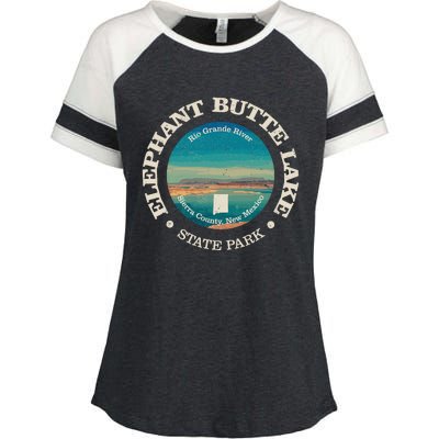 Nature Elephant Butte Lake State Park Hiking Enza Ladies Jersey Colorblock Tee