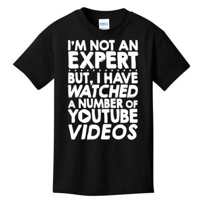 No Expert But I've Watched A Number Of YouTube Videos Funny Kids T-Shirt