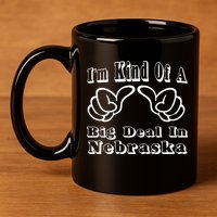 Nebraska Big Deal 11oz C Handle Ceramic Mug