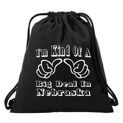 Nebraska Big Deal Drawstring Bag