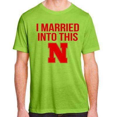 Nebraska Football Married Into This Adult ChromaSoft Performance T-Shirt