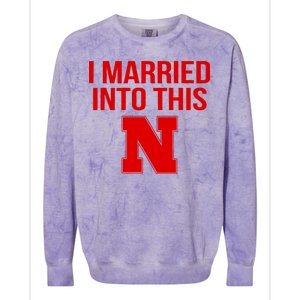 Nebraska Married Into This Colorblast Crewneck Sweatshirt