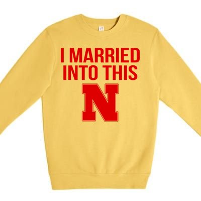 Nebraska Football Married Into This Premium Crewneck Sweatshirt