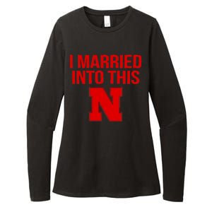 Nebraska Married Into This Womens CVC Long Sleeve Shirt