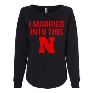 Nebraska Married Into This Womens California Wash Sweatshirt