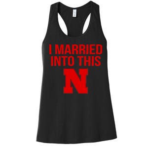 Nebraska Married Into This Women's Racerback Tank