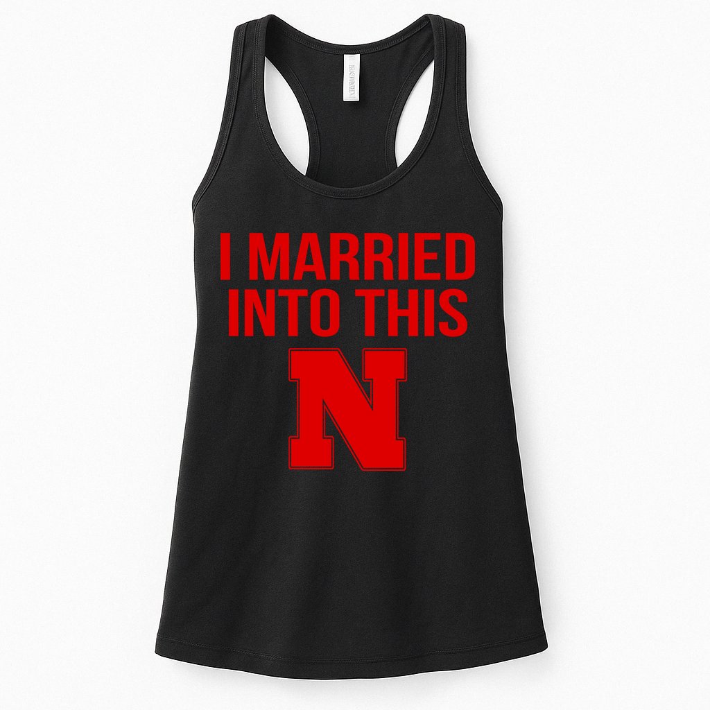 Nebraska Married Into This Womens Tank Top