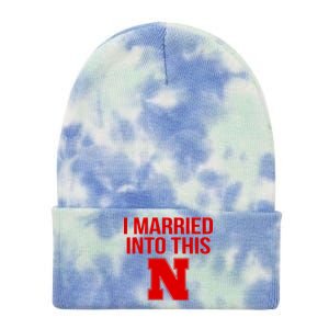 Nebraska Married Into This Tie Dye 12in Knit Beanie