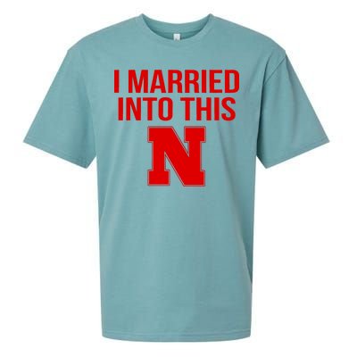 Nebraska Football Married Into This Sueded Cloud Jersey T-Shirt