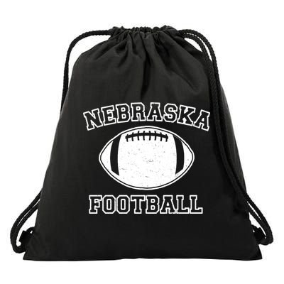Nebraska Football Vintage Distressed Drawstring Bag