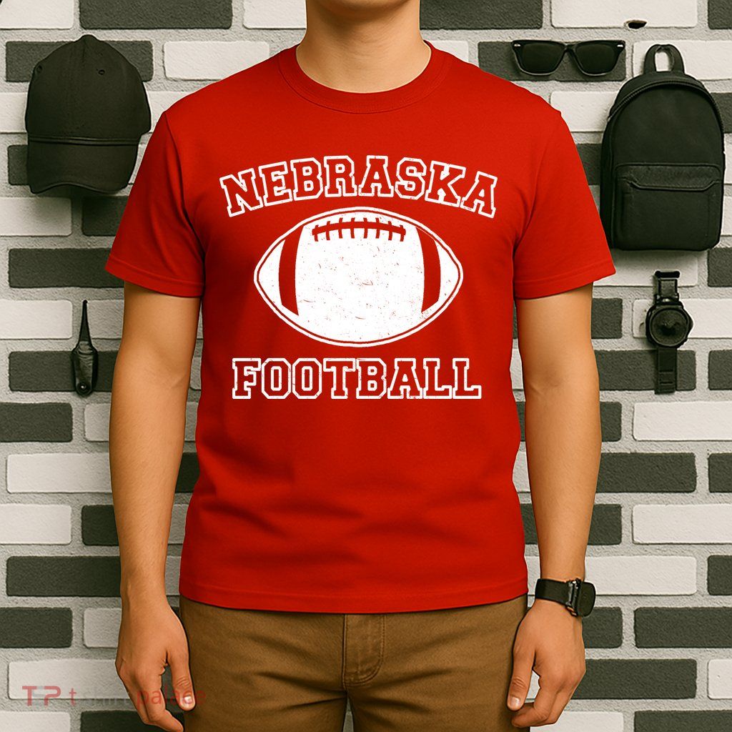 Nebraska Football Vintage Distressed T-Shirt