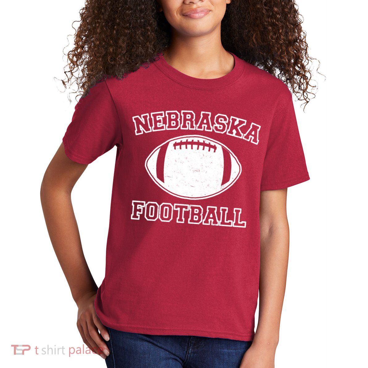 Nebraska Football Vintage Distressed Kids T-Shirt