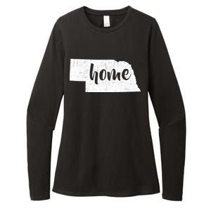 Nebraska Home State Womens CVC Long Sleeve Shirt