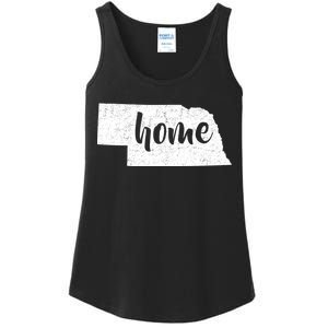 Nebraska Home State Ladies Essential Tank