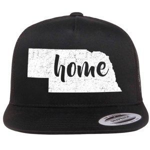 Nebraska Home State Flat Bill Trucker Hat