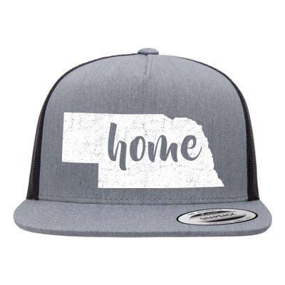 Nebraska Home State Flat Bill Trucker Hat