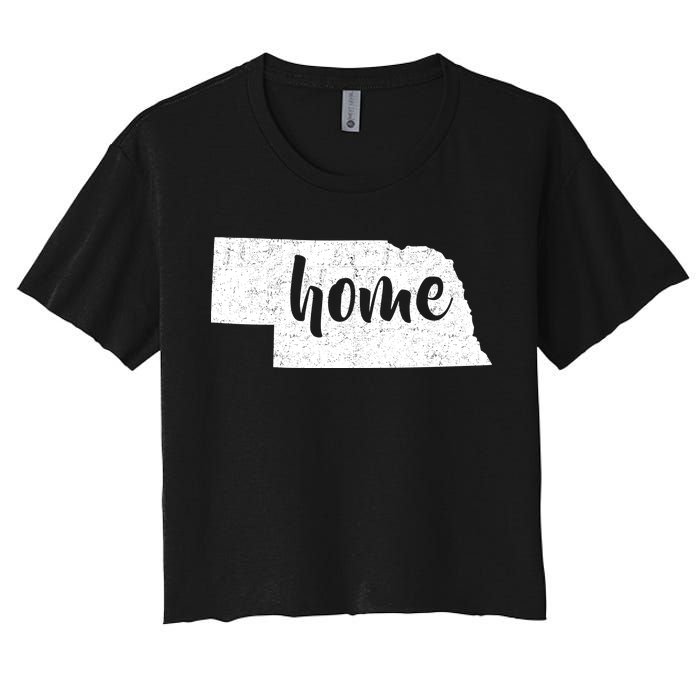 Nebraska Home State Women's Crop Top Tee