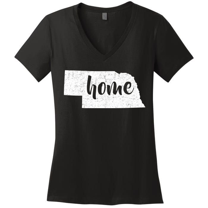 Nebraska Home State Women's V-Neck T-Shirt