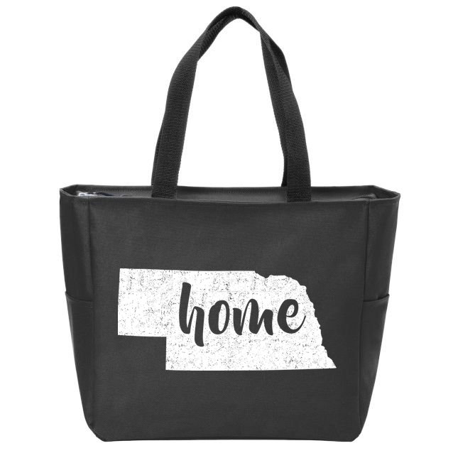 Nebraska Home State Zip Tote Bag