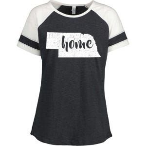 Nebraska Home State Enza Ladies Jersey Colorblock Tee