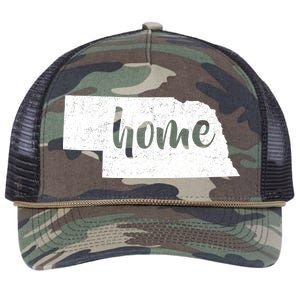 Nebraska Home State Retro Rope Trucker Hat Cap