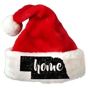 Nebraska Home State Premium Christmas Santa Hat