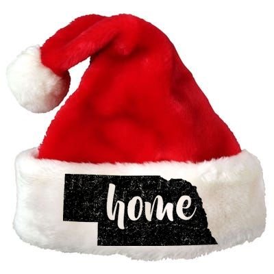 Nebraska Home State Premium Christmas Santa Hat