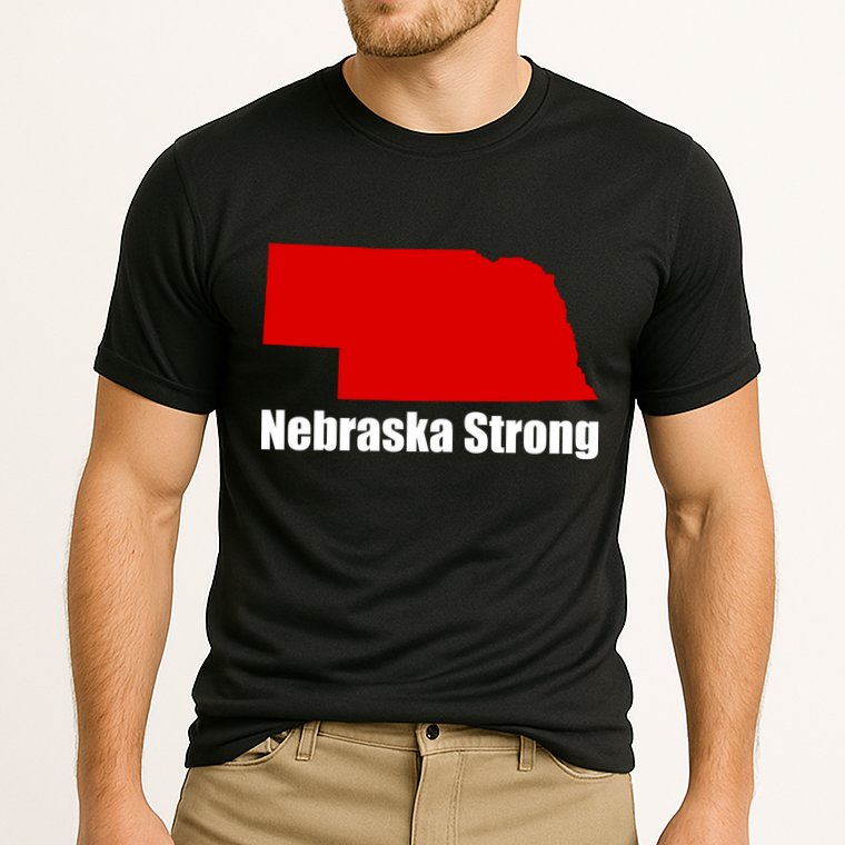 Nebraska Strong Flooding Cooling Performance Crew T-Shirt