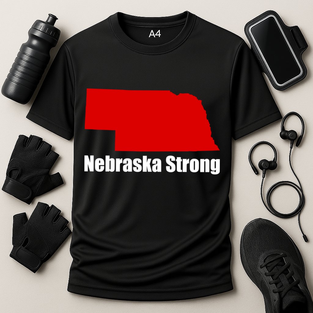 Nebraska Strong Flooding Cooling Performance Crew T-Shirt