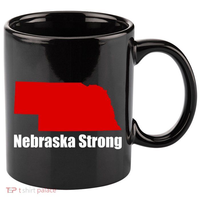 Nebraska Strong Flooding 11oz C Handle Ceramic Mug