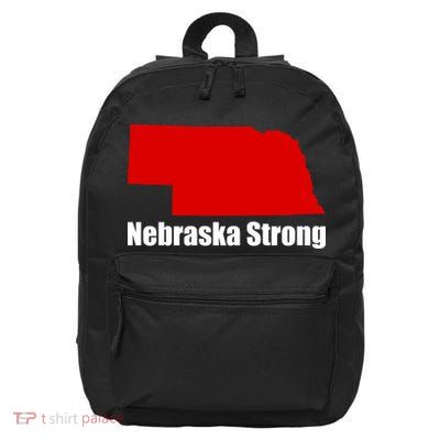 Nebraska Strong Flooding 16 in Basic Backpack