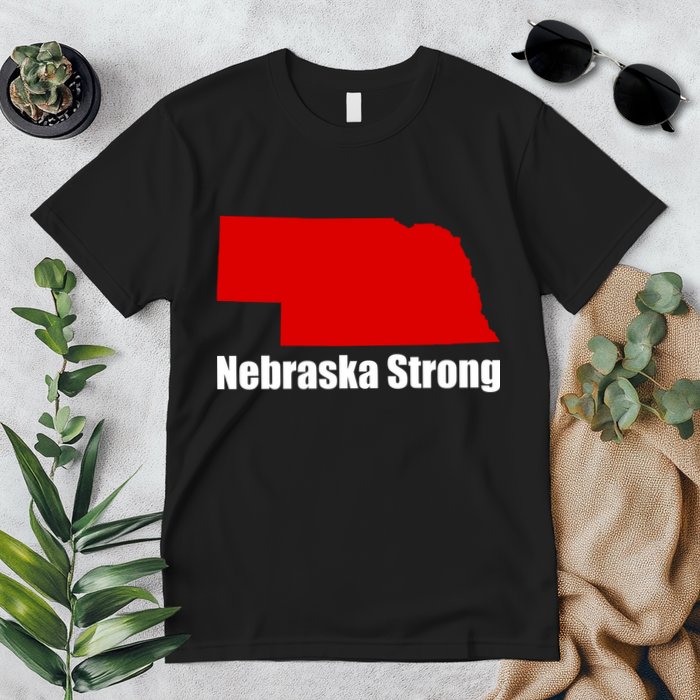 Nebraska Strong Flooding Premium T-Shirt