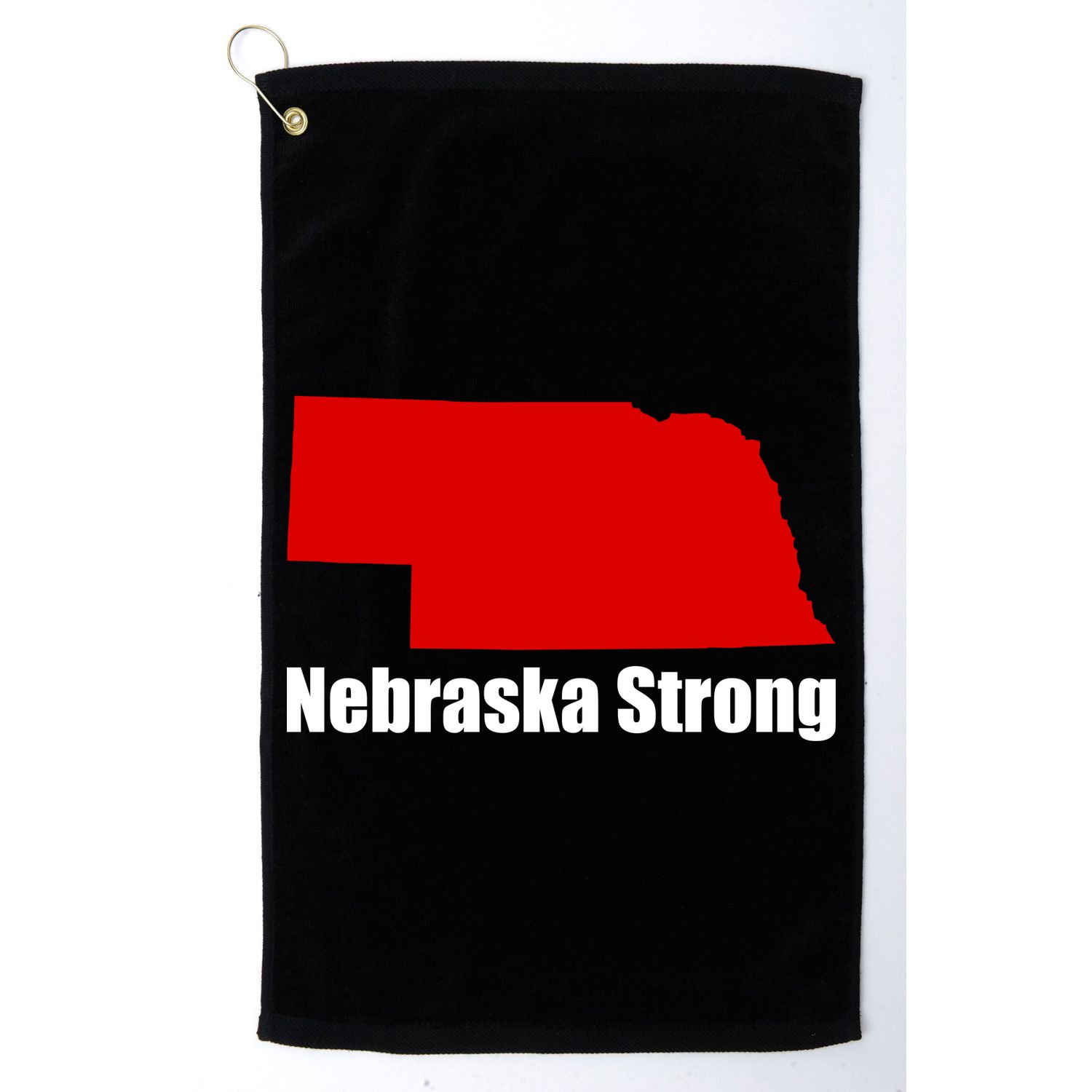 Nebraska Strong Flooding Golf Towel