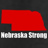 Nebraska Strong Flooding Golf Towel