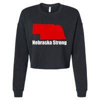 Nebraska Strong Flooding Cropped Pullover Crew